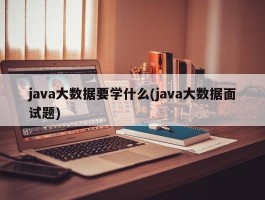 java大数据要学什么(java大数据面试题)