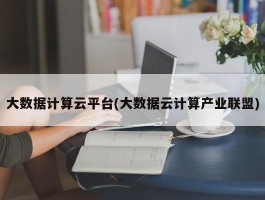大数据计算云平台(大数据云计算产业联盟)