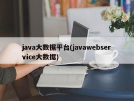 java大数据平台(javawebservice大数据)