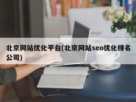 北京网站优化平台(北京网站seo优化排名公司)